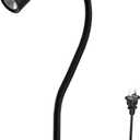 LED Work Lights, 450 lumens COB lamp Beads, Flexible gooseneck Lights, Screw-Fixed Base Drill Lights, Suitable for Lighting Machine Tools, Lathe workbenches, etc.