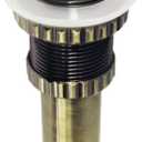 Kingston Brass EV8413 Coronet Push Pop-Up Bathroom Sink Drain Without Overflow, Antique Brass, 8.44 x 2.44 x 2.44