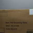 36'' Professional Dog Pet Grooming Table Adjustable Height Heavy Duty Portable Trimming Table with Arm/Noose/Mesh Tray, Maximum Capacity Up to 300 LBS, Black