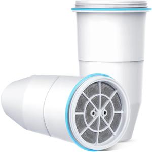 VIPHASES Upgraded 6-Stage 0 TDS Water Filter Replacement for ZR-001, ZR-017, ZR-004, Removes 99.99% Lead, Chlorine, Fluoride, PFOA/PFOS, 2-Pack