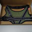 Dog Harness,Pet Vest Name Plate Pocket,No Choke,Reflective,Adjustable and Padded,for Easy Walking and Training for Small,Medium,Large Dogs(Army Green,L)