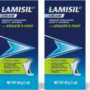 Lamisil Athlete's Foot Cream, 1 Week Treatment, Prescription Strength Terbinafine Hydrochloride, Fast Symptom Relief, Cures Most Athlete's Foot, 30 g (1 oz) - 2 pk