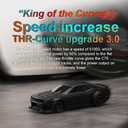 TurboRC 1:76 Mini Sports Car 4CH 2.4GHZ Remote Control Full Proportional RTR Kit with 2 Replaceable Body Shell (C75-Black)