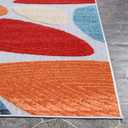Superior Tulip Indoor Outdoor Runner Rug, Perfect for Patio, Poolside, Backyard, Playroom, Kitchen, Bedroom, Dining Room, Entryway, Mudroom, Modern Geometric Floor Cover, 2' 3" x 8', Multicolor