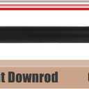 60 INCH Ceiling Fan Downrod With Extended Wires,1 inch Outside Diameter, Extension Rod Only Ceiling Fans Compatible, Not Threaded(Black)
