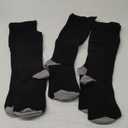 Doctor's Select 3 Pairs Plus Size Compression Socks Wide Calf | Bamboo Viscose Knee High Extra Wide Calf Compression Socks Women & Men | Black 3XL