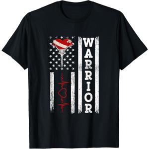 Open Heart Surgery Warrior Gift for Heart Patients Survivor T-Shirt, S