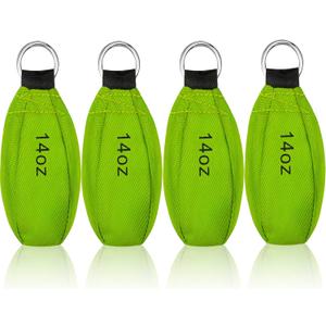 Oudain 4 Pieces Throw Weight Bags Bulk Arborist Climbing Rope Bags 14 oz / 400g Durable Multi-layer Outdoor Throw Bag Professional Multi Bag for Tree Rock Spelunking(Green)