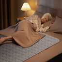 Washable Bed Pads 36" x 72" - 2 Pack, Grey, Waterproof Bed Pads for Incontinence, Bed Wetting Pads for Bed, Sofa, Floor, Resuable Underpads for Adults, Seniors, Pet (Gray)