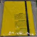 Premium 9 Pocket Card Binder for 540 Cards, Fabmaker PU Cover Trading Card Binder, Sturdy Card Collection Album, Sleek Card Holder Folders for Game Cards & Sports Cards, Yellow