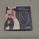 VVAAGG Cell Phone Lanyard for iPhone: Crossbody Phone Strap and Wrist Strap Most iPhone and Android Smartphones (Black)