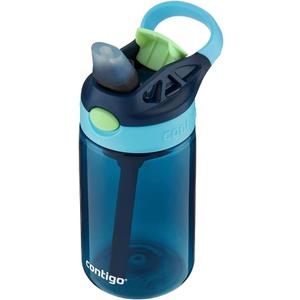Contigo Kids Water Bottle with designed AUTOSPOUT Straw, 14 oz., Blueberry Ocean