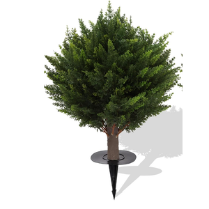 15.7 inch Height Artificial Cypress Topiary – Breathe Life & Lushness into Any Space – Lifelike – UV-Resistant Great for Indoors & Outdoor - Easy to Install – Fade-Proof