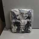 Halloween Ghost Throw Blankets Pillow Set Include Double Sided Spooky Black and White Flannel Throw Blanket 50 x 60 Inch and Cozy Ghost Plush Pillows Cushion for Couch Sofa Bed Decorations