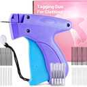Dual-Size Professional Stitch & Tag Gun: 1-Inch Fasteners for Retail Tagging, 0.18Inch for Fabric Repair. Handheld Portable Tool for Home, Store & Emergency Use. Complete Kit with 6 Needles