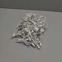 Christmas Lights 2 PCS 50 Count Clear Mini Lights White Wire UL Certified Connectable Warm White String Lights for Christmas Tree Decorations