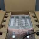 Roter Mond Toaster 4 Slice Retro Stainless Steel with Extra Wide Slots Bagel, Defrost, Reheat Function, Dual Independent Control Panel, Removable Crumb Tray, 6 Browning Levels, Pink