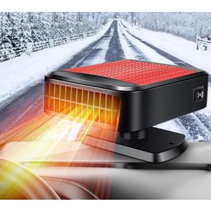 Portable Car Heaters for Vehicle,12V Car Heater that Plugs into Cigarette Lighter,200W Fast Heating Car Defroster