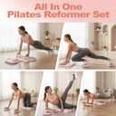 Pilates Board, 6-in-1 Pilates Reformer for Core & Full Body Workout, Portable Home Gym Equipment with Smart LED Digital Display, Pilates Trainer for Women, Beginners