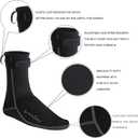OMGear Water Socks Neoprene Socks Beach Booties Shoes 3mm Glued Blind Stitched Anti-Slip Wetsuit Boots Fin Swim Socks (3mm High Cut/Grey, S(Men 6-7,Women 6-8))