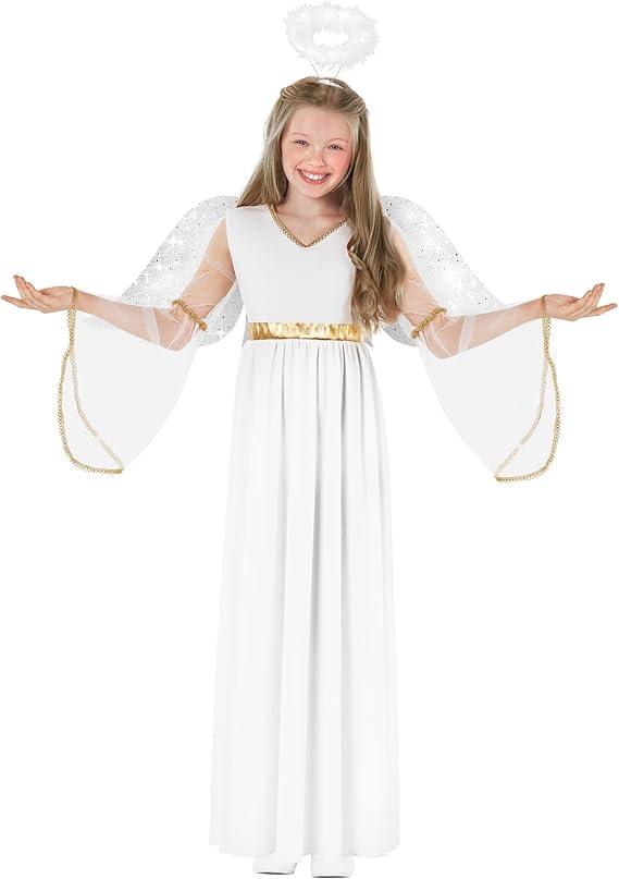 Amazon.com: Morph Angel Costume For Girls, Girls Angel Costume, Angels Costumes For Kids, Kids Angels Costumes, X-Large : Clothing, Shoes & Jewelry