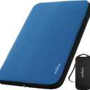 ACACIA 4.3" Thick Self Inflating Sleeping Pad with Foam | Innovative Y-Shaped Telescopic Structure | Ultraportable Camping Mattress | Outdoor Compact Air Mat for Tent Car | (Full, Blue)