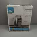 Knape & Vogt RS-PSW9-1-20-P 17 in. H x 8 in. W x D Steel in-Cabinet 20 Qt. Single Platinum Pull Out Trash Can