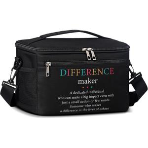 Difference Maker Gifts Employee Thank You Gifts for Men Coworkers Appreciation Inspirational Lunch Bag Leakproof Cooler Tote Bag Office Present Tote for Assistant Principal Boss Coworkers Manager