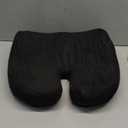 5 STARS UNITED Seat Cushion for Tailbone Pain Relief  Large Memory Foam Cushion for Coccyx, Hip, Sciatica & Post-Surgery Recovery  Wheelchair, Car, Desk, Gaming & Office Chairs, Black