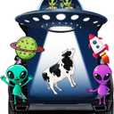 Trunk or Treat Car Decorations Kit,Halloween UFO Decorations for SUV Halloween Decor for Garage Door Entryway Archway