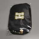 Father's Day Gift: Personalized Crossbody Bag - Initial White H, Black