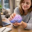 The squeezable Colorful Dumpling,Dumpling Squishies Random Color, Stress Relief for AdultsAnxiety ReliefFocus ImprovementDesktop Decoration(1PCS&Blind Box Version)