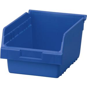 Akro-Mils 30080 ShelfMax Plastic Nesting Shelf Bin Box, Blue, 8 Count, 11.62"L x 8.37"W x 6"H