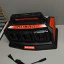 Rapid Meanwhile Battery Charger Station 6-Ports,Fast Charger for Milwaukee 18V Battery,Simultaneous Charging of 6 Port Each 3A Compatible with M18 14.4V-18V for XC Battery