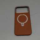 TORRAS Q3 VegSkin for iPhone 17 Pro Max Case Leather, 360 Spin Magnetic Stand, Fit for MagSafe, Camera Control, Shockproof Premium Organic Silicone Leather Case for iPhone 17 Pro Max, Saddle Brown