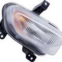 68256432AA Driver Side Front Left Park Turn Signal Light Fit for Jeep Renegade 2015-2018 2017 2016 CH2530105 Parking Marker Lamp Corner Light Assembly