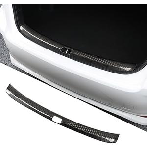 BILOPER Stainless Steel Car Inside Rear Bumper Protector Guard Rear Inside Bumper Sill Plate Guard Cover Trim Door Tailgate Trunk Lid Protection (for Toyota Corolla Carbon Fibe 2019-2024)