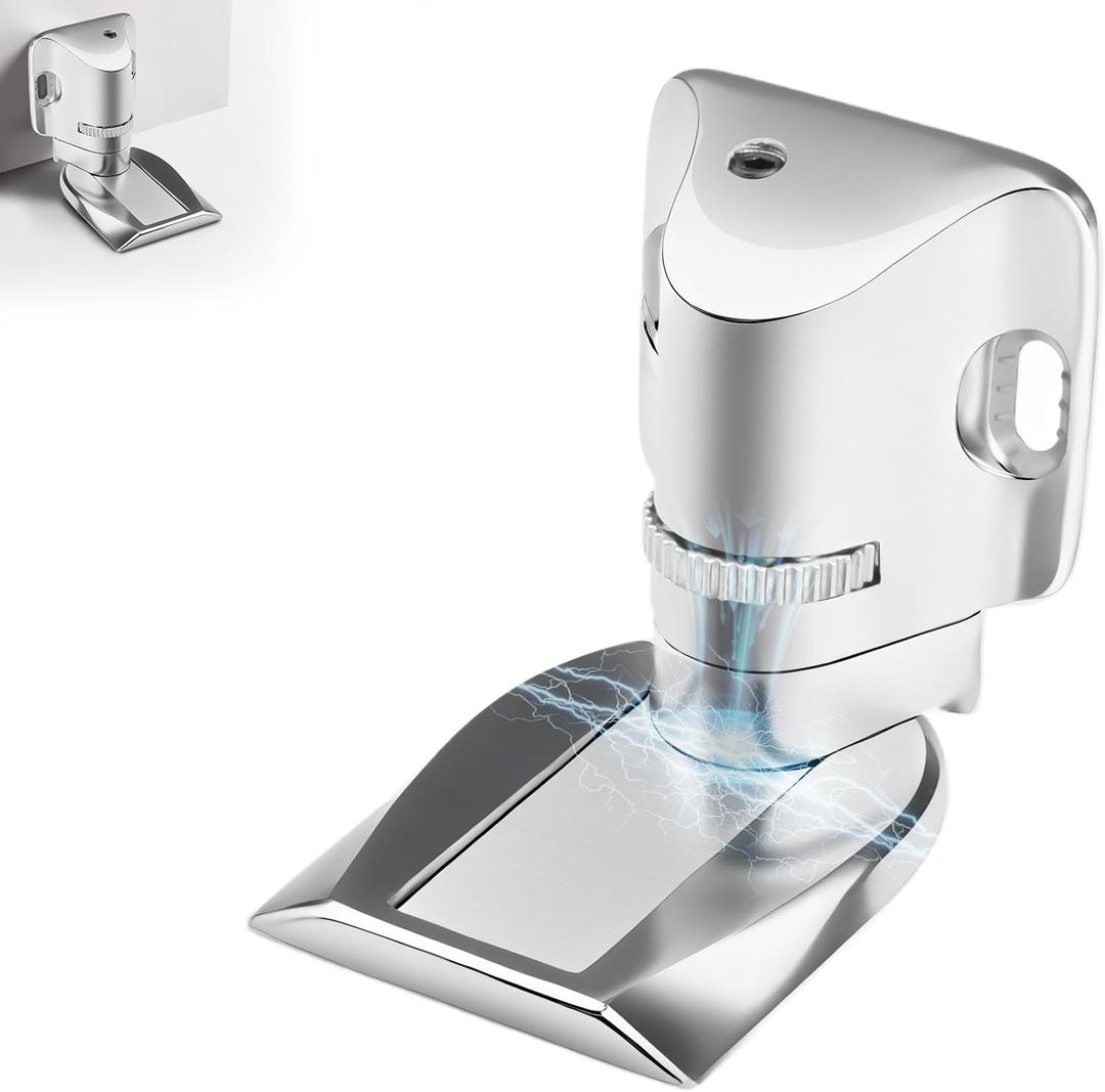 Magnetic Door Stopper WYGWP Adhesive Adjustable Door Stop Wind Stopper for Bottom of Door Suitable for 5-30 mm Door Gaps