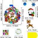 Winlyn 
12 Sets Christmas Craft Kits Winter Crafts DIY Holiday Wreath Ornaments Decorations Art Sets Snowmen Snowflake Festive Foam Stickers Arts and Crafts for Kids Classroom Activities Party Favors