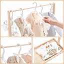 1 Set Baby Clothing Rack with Storage Box & Hanging Rod
23.62x10.24x21.85In Wooden Pets Clothes Rack for Small Dogs Cats Dolls Clothes Display for Playroom Bedroom