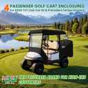 10L0L 4 Passenger Golf Cart Enclosure for EZGO & Club Car 61" Roof, 2+2 Seats