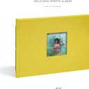 Kolo Noci Small 4x6 Photo Album, Holds 24 Photos, Ideal for Weddings and Baby Books, Chartreuse