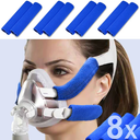 8 Pack CPAP Headgear Strap Covers, Universal and Reusable CPAP Strap Covers, SoftFleece Strap Pads for Reduce Red Marks, Great Value Kit Supplies by Medihealer