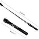 Magnetic Flashlight Gifts for Men Stocking Stuffers for Men Adults Pickup Tool Cool Extendable Magnet Telescoping Gadgets Christmas Birthday for Dad Him Husband Boyfriend Grandpa Handyman Mechanics (Black)