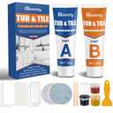 Porcelain Repair Kit, Waterproof Fiberglass Tub Repair Kits, Strong Tile Repair Kit, Non-Toxic Ceramic Tile Repair Kits Suitable for Ceramics, Porcelain, Resin, Granite, Marble, Quartz
