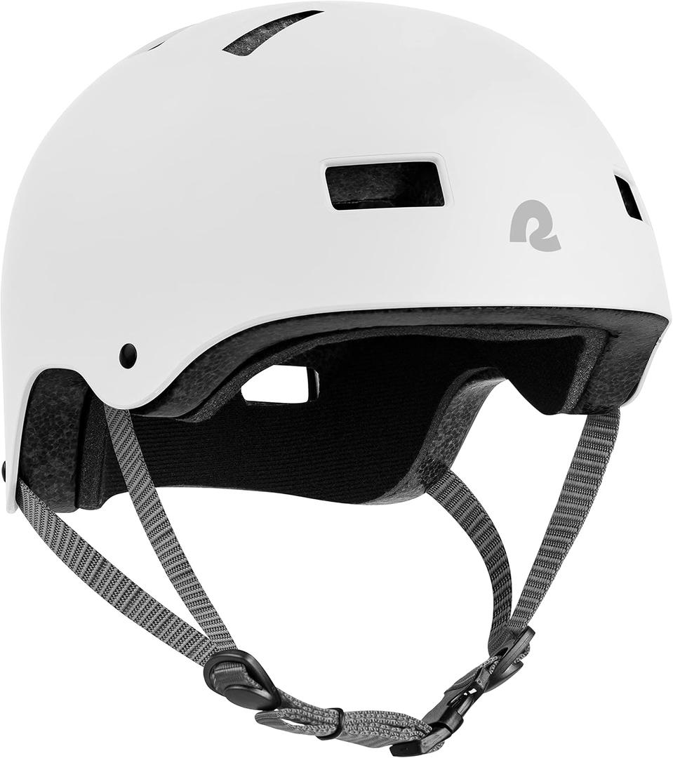 Retrospec Dakota Bicycle / Skateboard Helmet for Adults - Commuter, Bike, Skate, Scooter, Longboard & Incline Skating - Highly Protective & Premium Ventilation- Small - Matte White