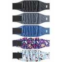 4 Pack Dog Diapers Male Reusable, Premium  Belly Bands for Dogs, High Absorbing Male Dog Pee Wraps for Doggie in Incontinence or Excitable Urination and Training Black M