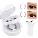 WENDY LASHES Magnetic Eyelashes with Applicator 4pairs | Magnetic Eyelashes Reusable Natural Look Lashes No Glue Needed Waterproof Soft Magnetic Lashes Easy to Wear and Remove