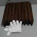 Decorative Wood Garden Edging Border Fence for Yard, Patio, Path, Flower Bed, 11.8" H,2pcs