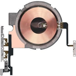 NFC Chip Power Volume Button Wireless Charging Charger Panel Coil Sticker Replacement for iPhone 12 Pro Max Fix On/Off Switch Repair Silent Control Replace Mute Key with Metal Bracket